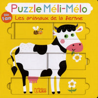 Puzzle Meli Melo: Les animaux de la ferme - Dès 1 an