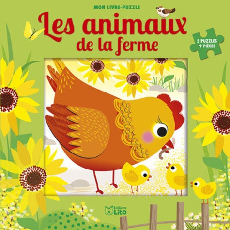 Mon livre puzzle 9 pièces: Les animaux de la ferme