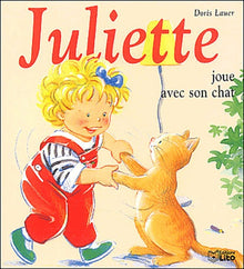 Juliette joue avec son chat