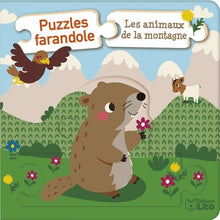 Puzzles farandole : Les animaux de la montagne - Dès 10 mois