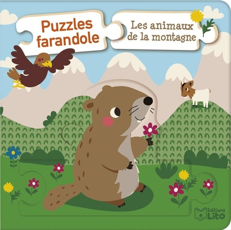 Puzzles farandole : Les animaux de la montagne - Dès 10 mois