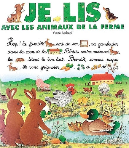 Je lis avec les animaux de la ferme