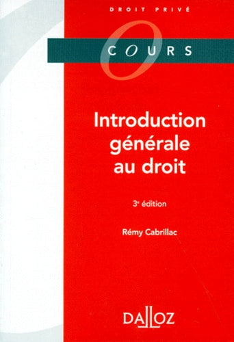 Introduction générale au droit