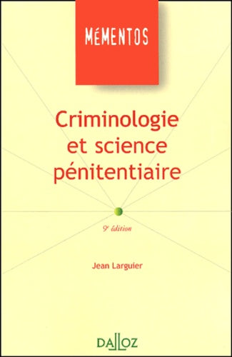 Criminologie et science pénitentiaire