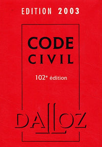 Code civil 2003, 102e édition