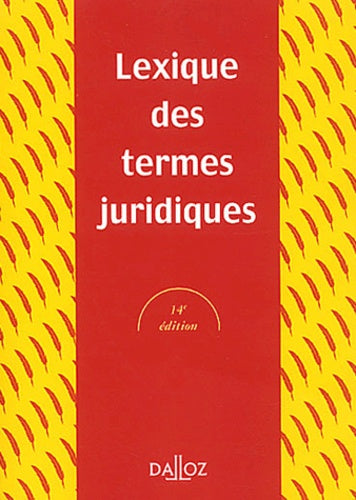 Lexique des termes juridiques