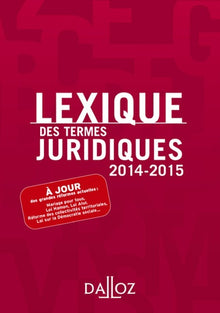 Lexique des termes juridiques
