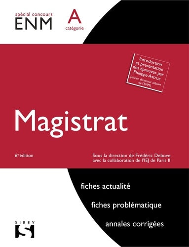 Magistrat: Catégorie A