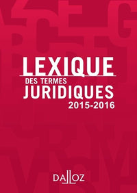 Lexique des termes juridiques