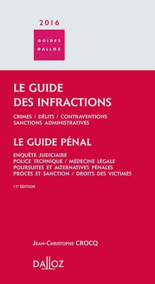Le guide des infractions 2016