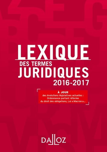 Lexique des termes juridiques