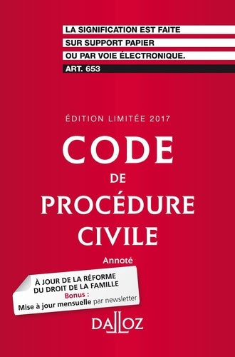 Code de procédure civile 2017