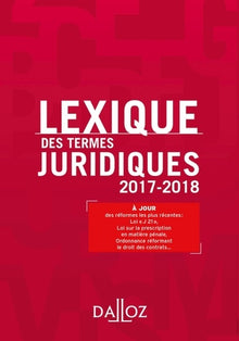 Lexique des termes juridiques