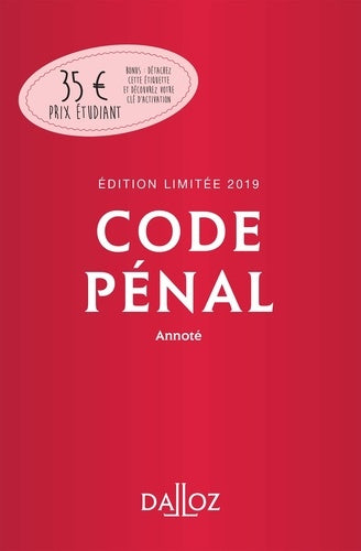 Code pénal annoté 2019