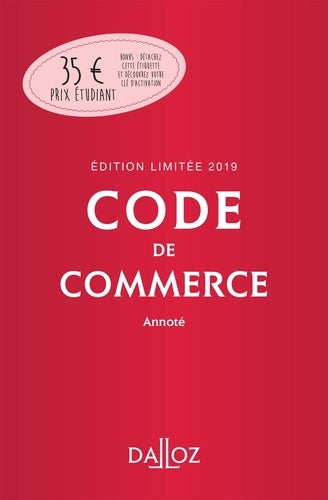 Code de commerce annoté 2019