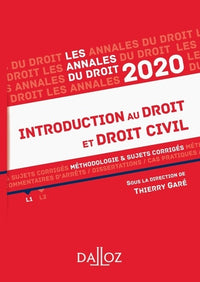 Introduction au droit et droit civil: Méthodologie & sujets corrigés