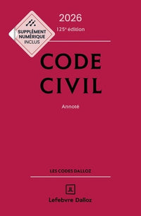 Code civil 2026, annoté