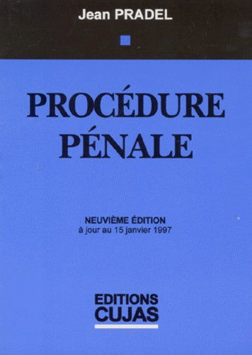 Droit pénal: Tome 2, Procédure pénale