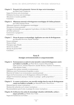Soins de développement en période néonatale