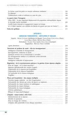 Se préparer et faire face à l'exceptionnel