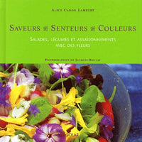 Salades, Legumes Et Assaisonnements Avec Des Fleurs