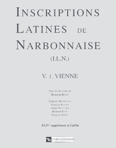 Inscriptions latines de Narbonaise volume 1