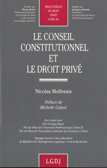 Conseil constitutionnel et droit privé