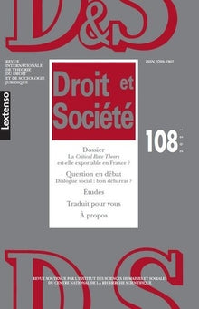 Droit & Société N°108-2021