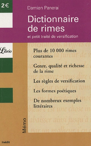 Dictionnaire de rimes: et petit traité de versification