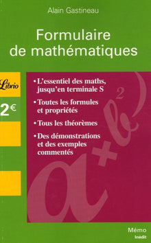 FORMULAIRE DE MATHEMATIQUES