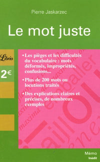 Le mot juste