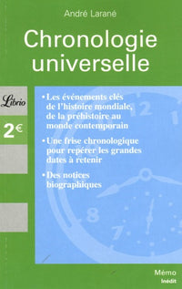 Chronologie universelle: Qu'avons-nous fait ces 20 000 dernières années ?