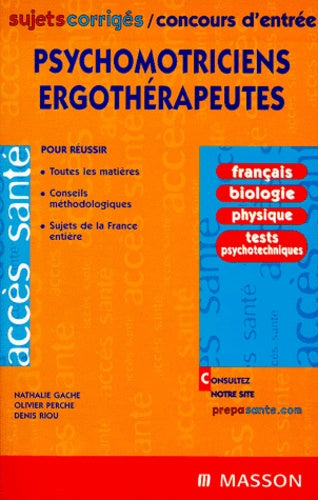 Psychomotriciens ergothérapeutes: Sujets corrigés