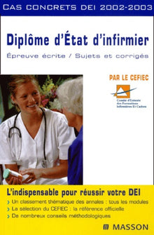 Diplôme d'Etat d'infirmier 2002-2003