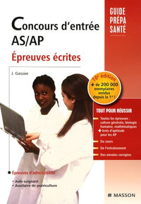 Concours d'entrée AS-AP: Epreuves écrites