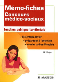Mémo-fiches Concours médico-sociaux: Fonction publique territoriale
