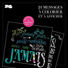 24 messages à colorier et à afficher