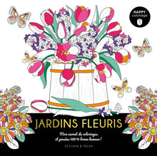 Happy coloriage Jardins fleuris