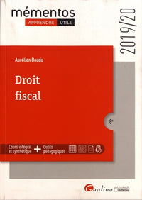 Droit fiscal: Cadres généraux du système fiscal - Droit fiscal général des personnes physiques et des entreprises - Les règles fiscales françaises ... l'année universitaire 2019-2020 (2019-2020)