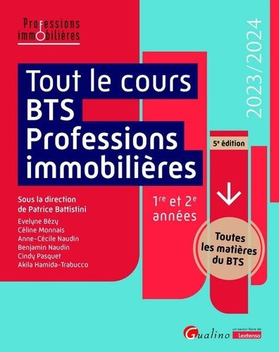 Tout le cours BTS Professions immobilières