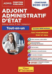 Concours adjoint administratif d'État - Catégorie C - Tout-en-un