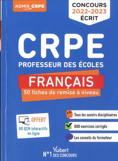 CRPE - Concours Professeur des écoles - Français - 50 fiches de remise à niveau