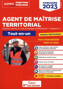 Concours Agent de maîtrise territorial 2023 - Catégorie C - Tout-en-un