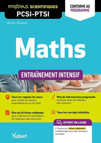 Maths PCSI-PTSI. Entraînement intensif