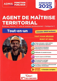 Concours Agent de maîtrise territorial 2025