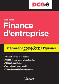 DCG 6. Finance d'entreprise