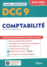 DCG 9 - Comptabilité : Manuel et Applications 2023-2024