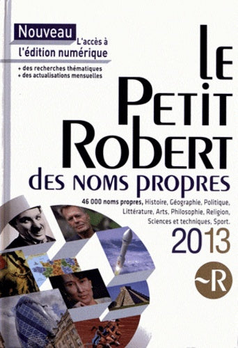 Petit Robert Noms Propres 2013