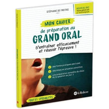 Mon cahier de préparation au Grand oral du bac