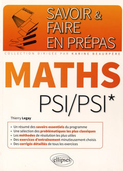 Savoir & Faire en Prépas Maths PSI/PSI*